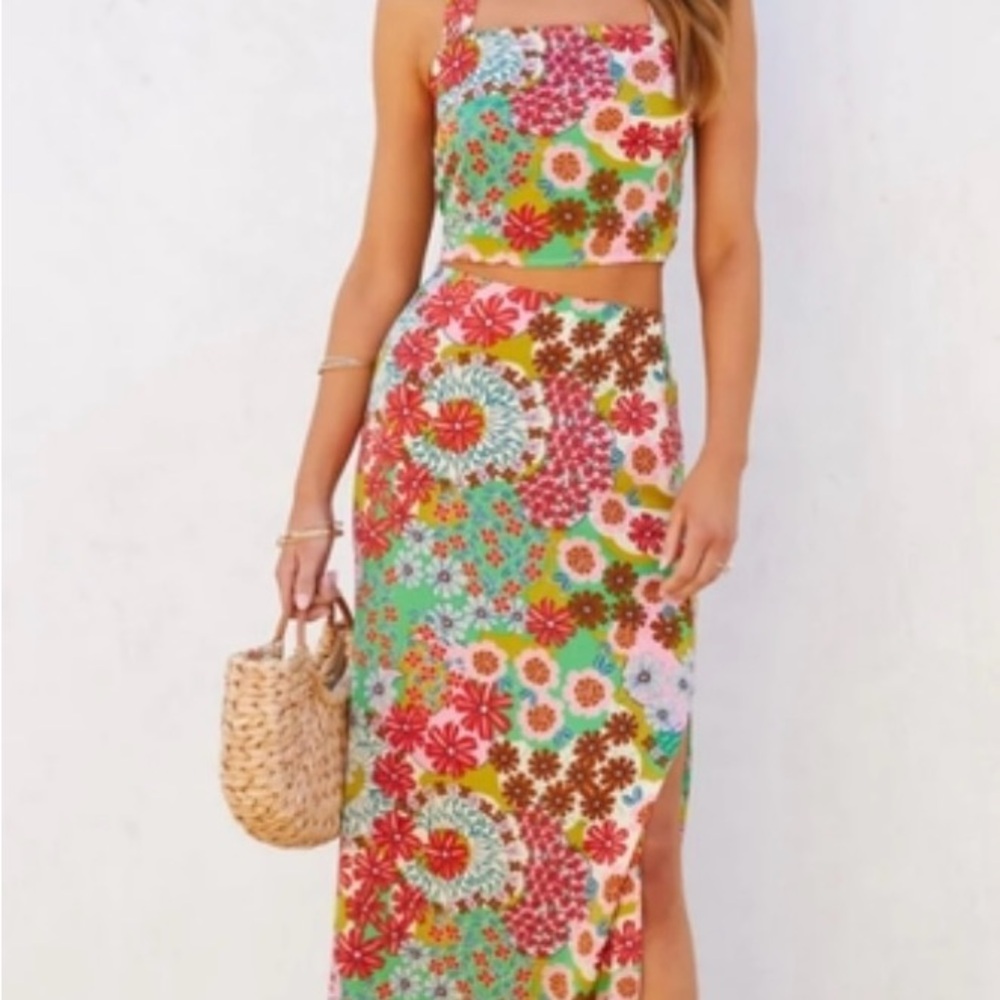 Vici Rocky Barnes Collection Tokyo Floral Two-Piece Set M